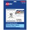 Avery Glossy Clear Round Labels with Sure Feed, 2.25" diameter